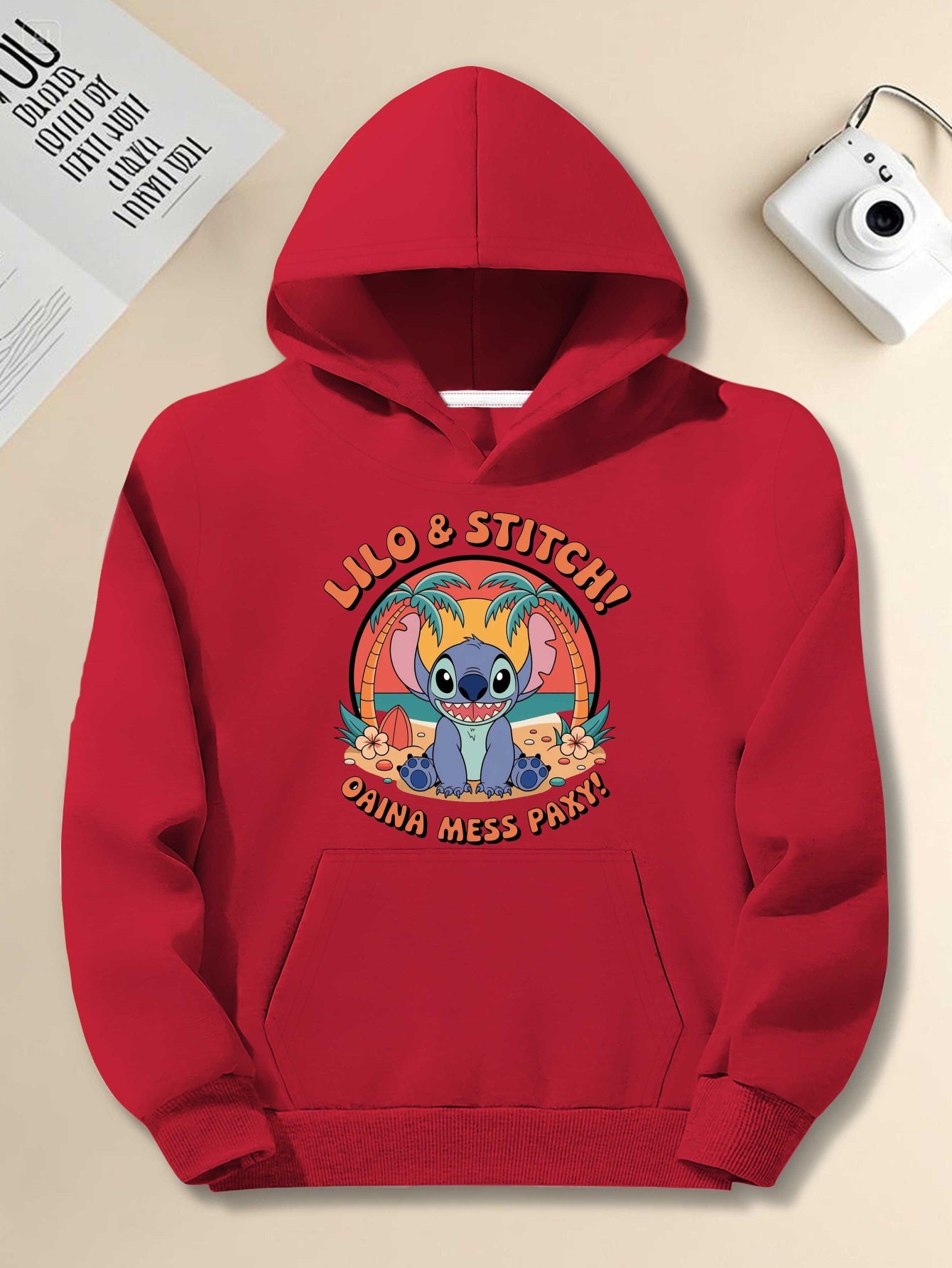 Disney Disney Stitch Ohana Birthday Vintage Men's casual hoodies