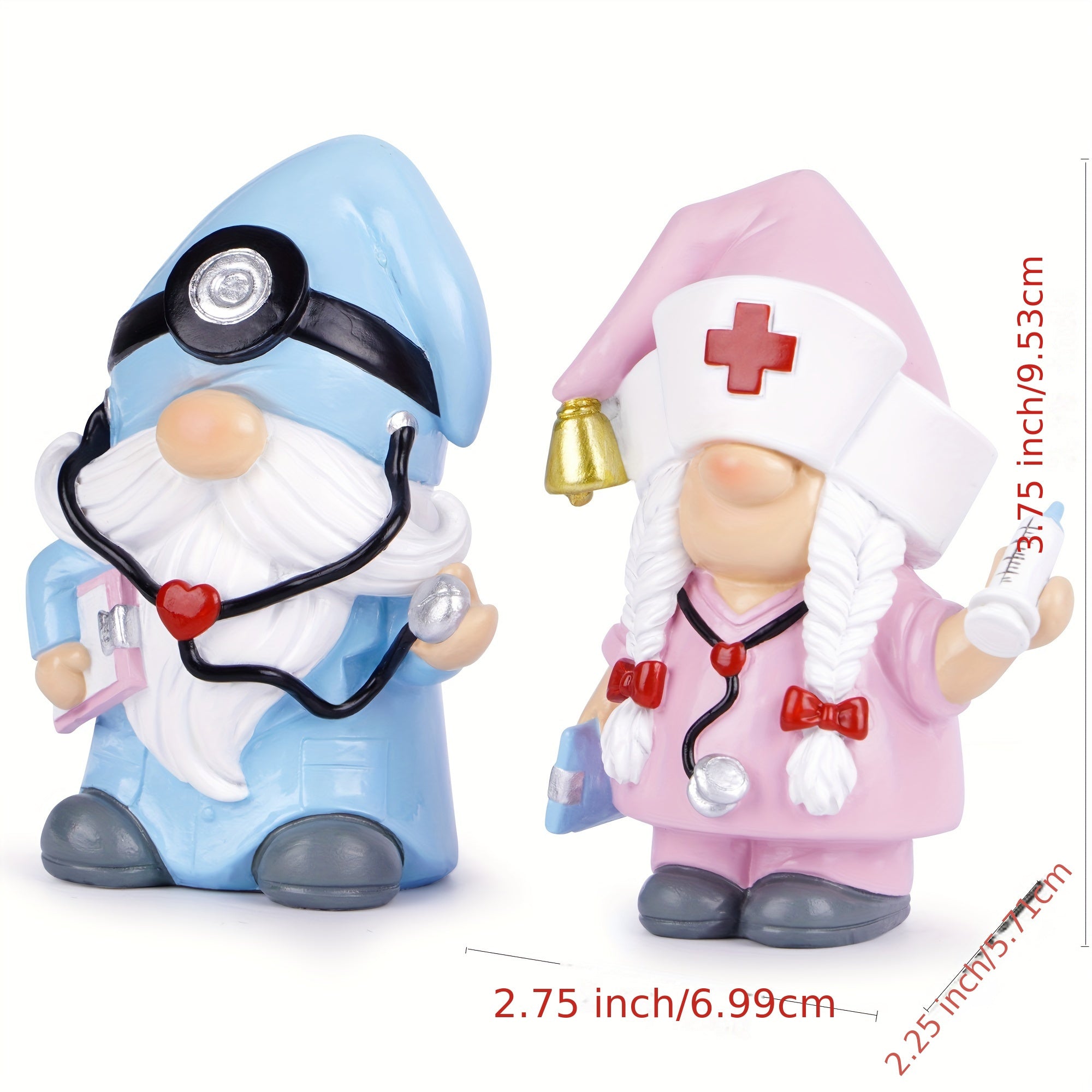 Doctor Home Gnome Figurines Decoration Doctor Gnomes Ornaments Scandinavian Tomte Elf Decor Gifts Summer Gnomes Figurines Home Decoration Table Hospital Nurse Gnomes Decor