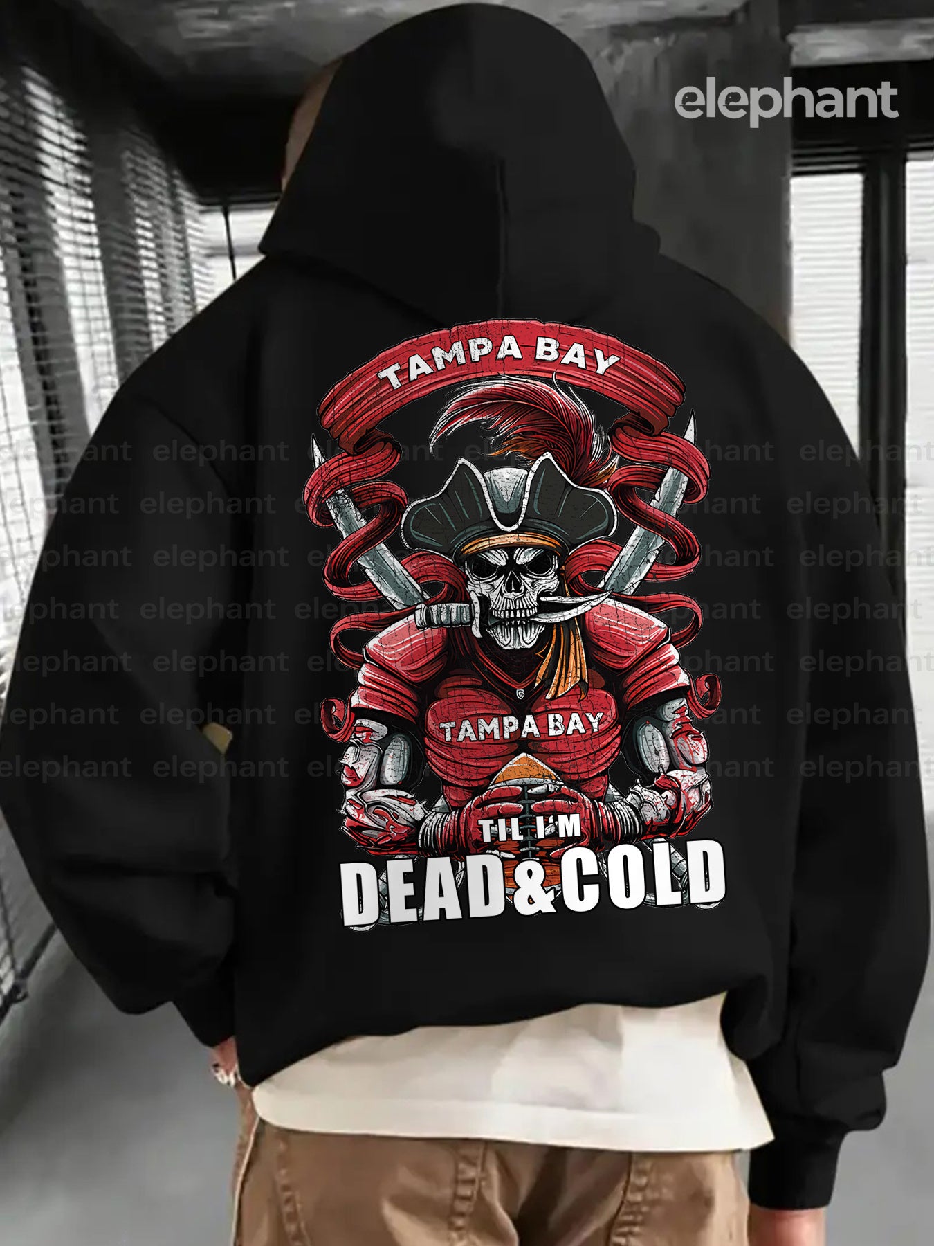 Tampa Bay Football Style Men'S Hoodie-Comfortable Blend, Long Sleeve with Kangaroo Pocket, Suitable for Autumn and Winter, Creative Gift, Casual Hoodie, Sweatshirt