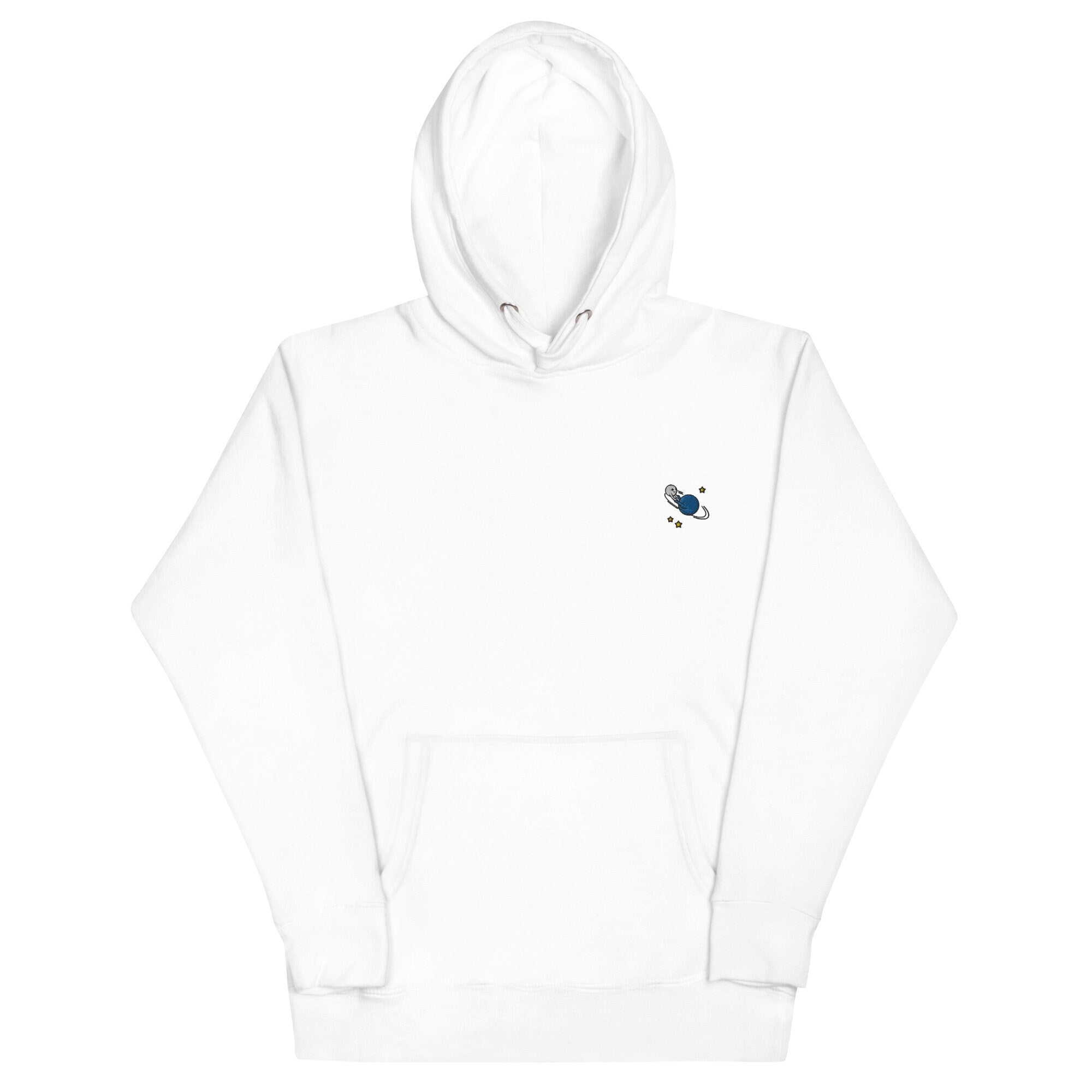 Orbit Unisex Hoodie, Handmade Embroidered Hoodie, Premium Hooded Sweater, Hoodie Embroidery - Multiple Colors