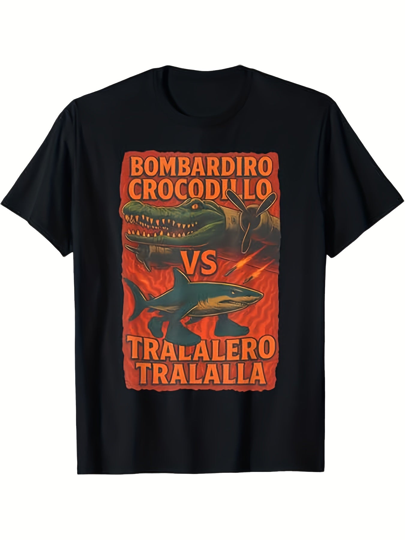 Brainrot T-Shirt Funny Italian Brain Rot Meme Italian T-Shirt Father'S Day T-shirt as a gift for family: Comfortable and casual T-shirt made of pure cotton 7.76 oz