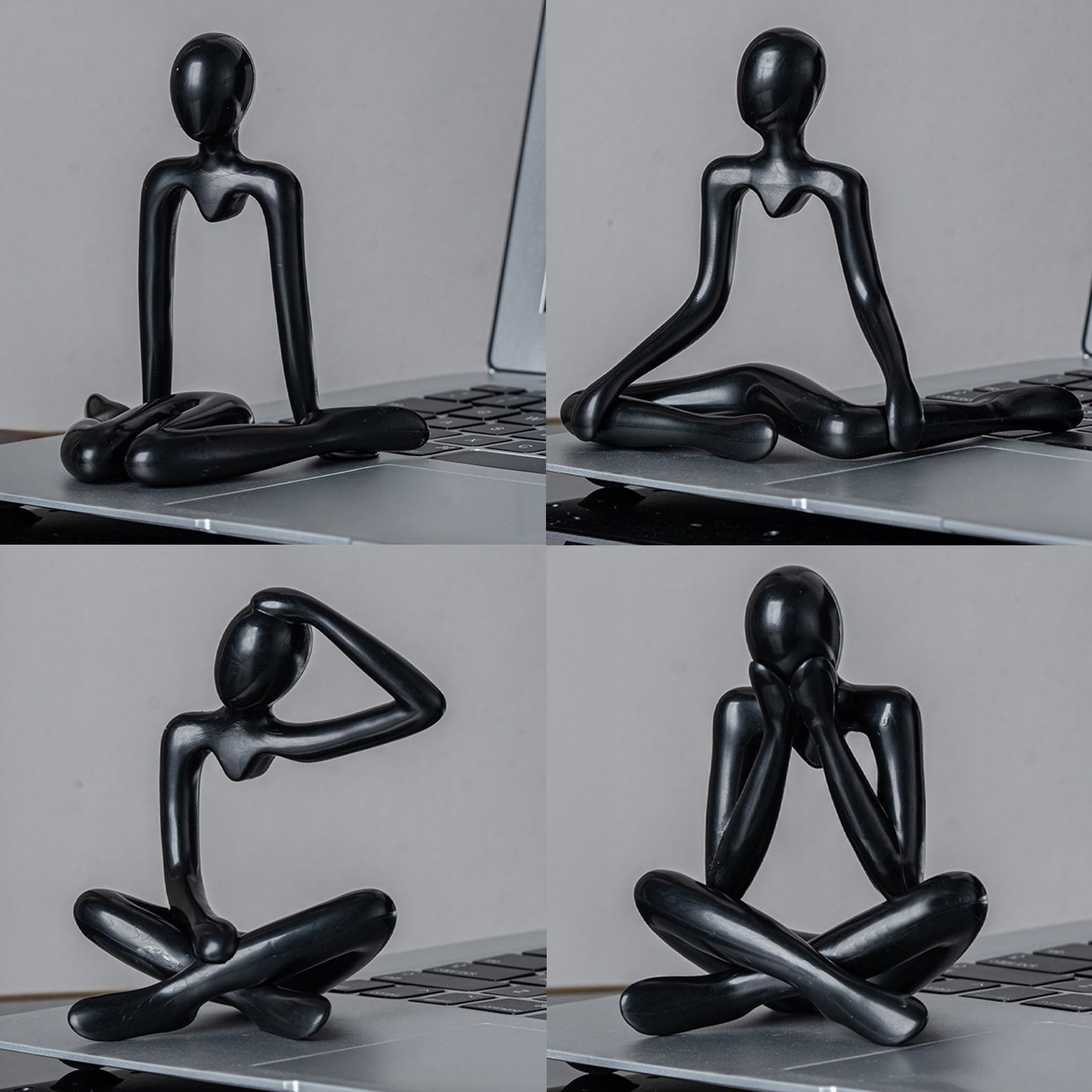 Resin Thinker Statue Desktop Ornaments, Abstract Art Sculpture, Home Living Room Office Shelf Decorative Collectible Figurines