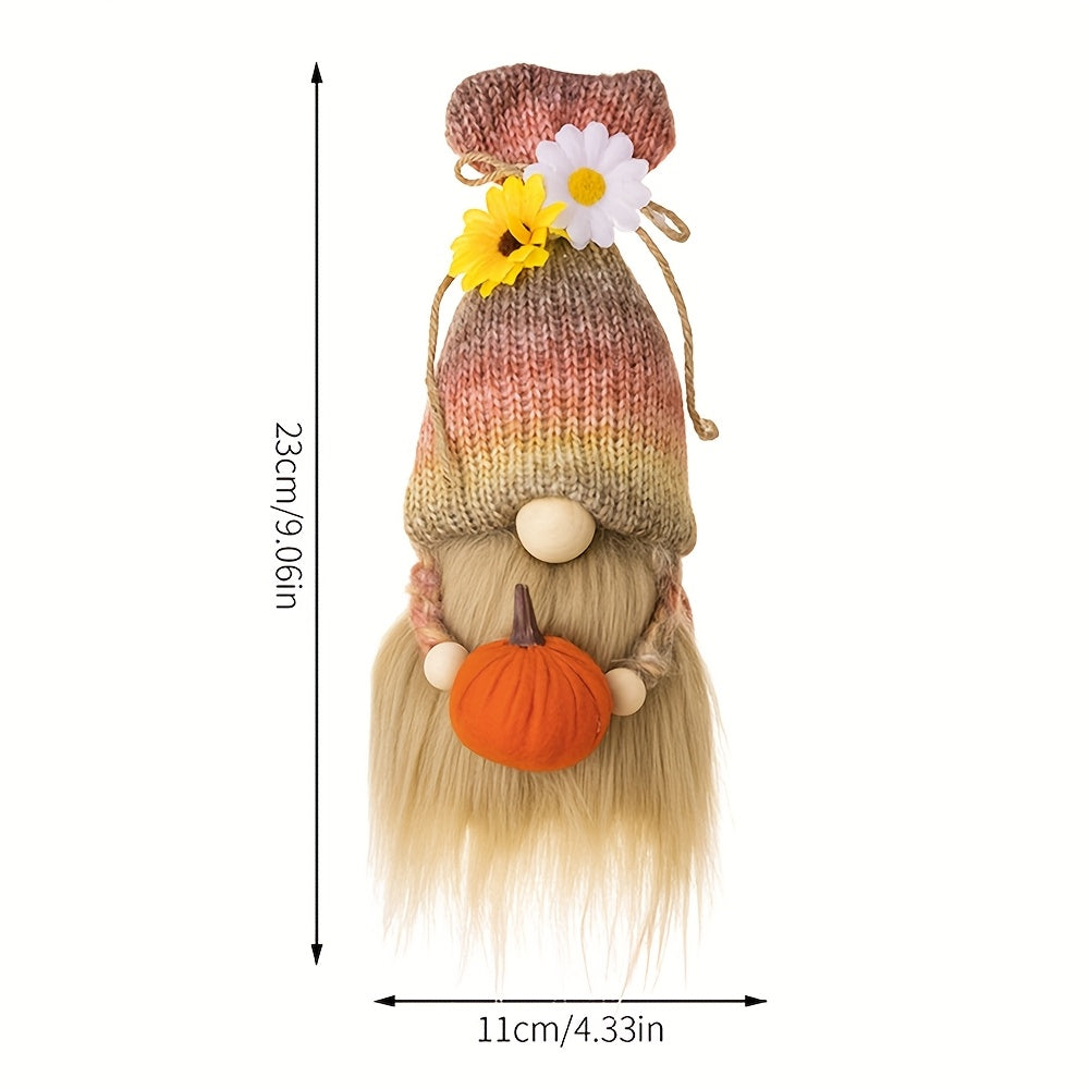 [Halloween Gnome Doll] Tomte Scandinavian Nisse Elf Dwarf Faceless Gnome Doll | Halloween Gnomes Plush with Spider Ornaments Halloween Witch Gnomes Home Tiered Tray Decorations
