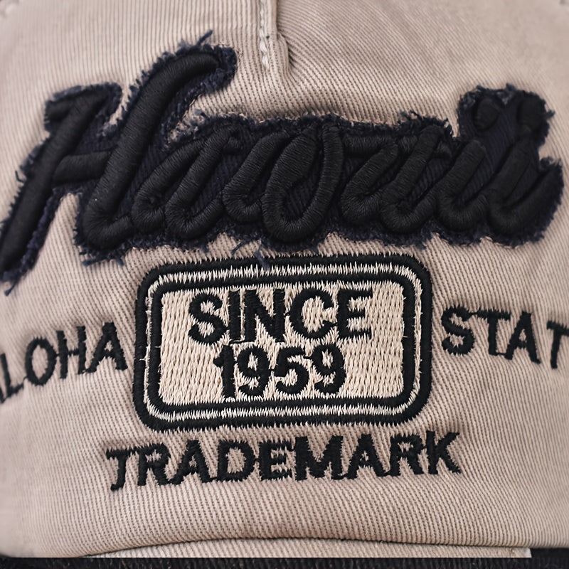 Distressed Embroidered Hip Hop Hat Baseball Cap Peaked Cap - Unisex Adjustable Trucker Hat | Perfect Gift