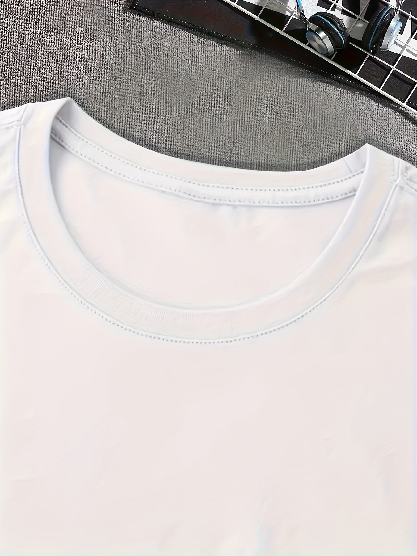 Men's Front Print T-shirt Vista 100% Cotton Funny Graphic Tee Summer Casual Tee Top