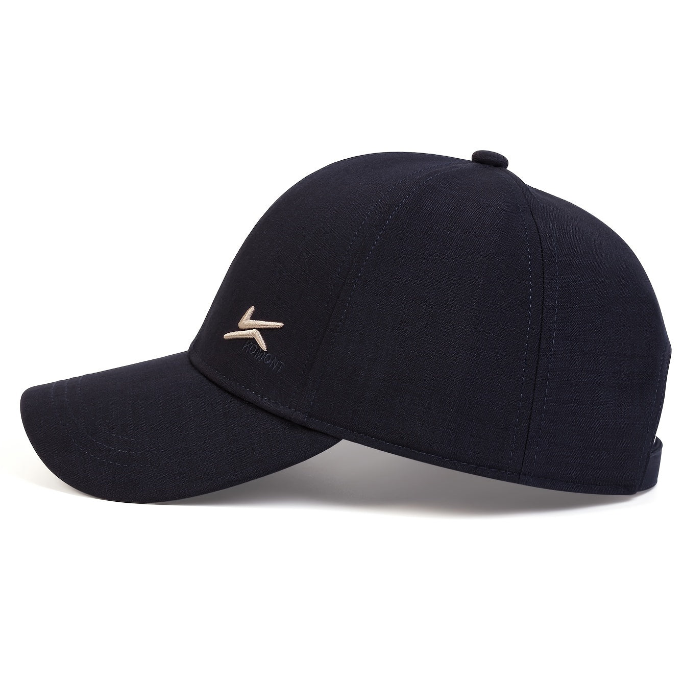 [Adjustable Double Hook Baseball Cap] Double Hook Embroidered Baseball Cap Adjustable Size Peaked Hats Spring Autumn Outdoor Sunshade Cap For Women