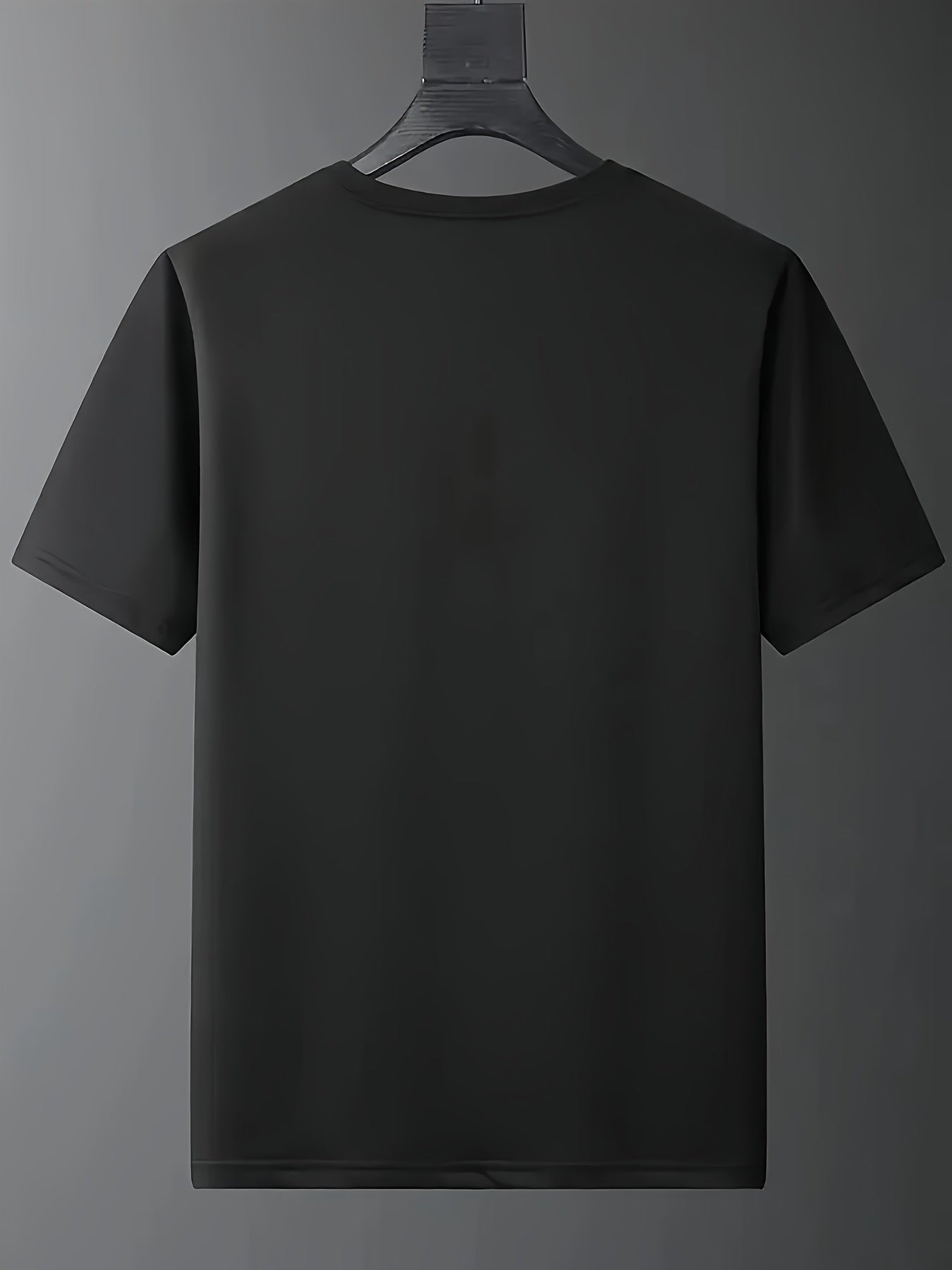 Retro Street Element Printed T-Shirt, Classic Letter Pattern Pure Cotton Short Sleeve 220G