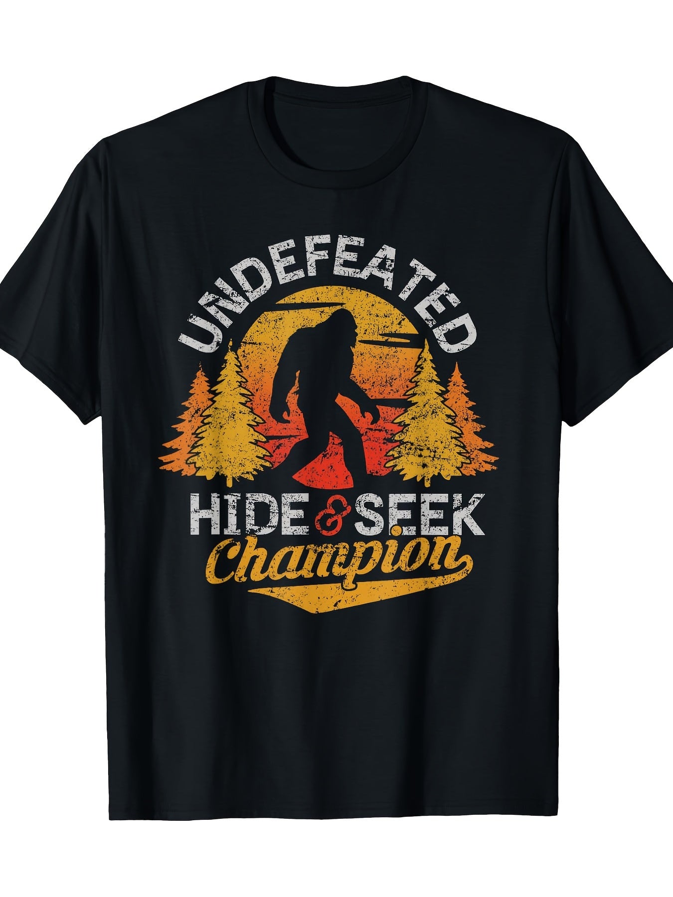 [Premium Sasquatch Peekaboo Shirt] Soft 220g Premium Sasquatch Peekaboo Shirt - 100% Cotton Comfortable Men's Tee for Everyday Wear