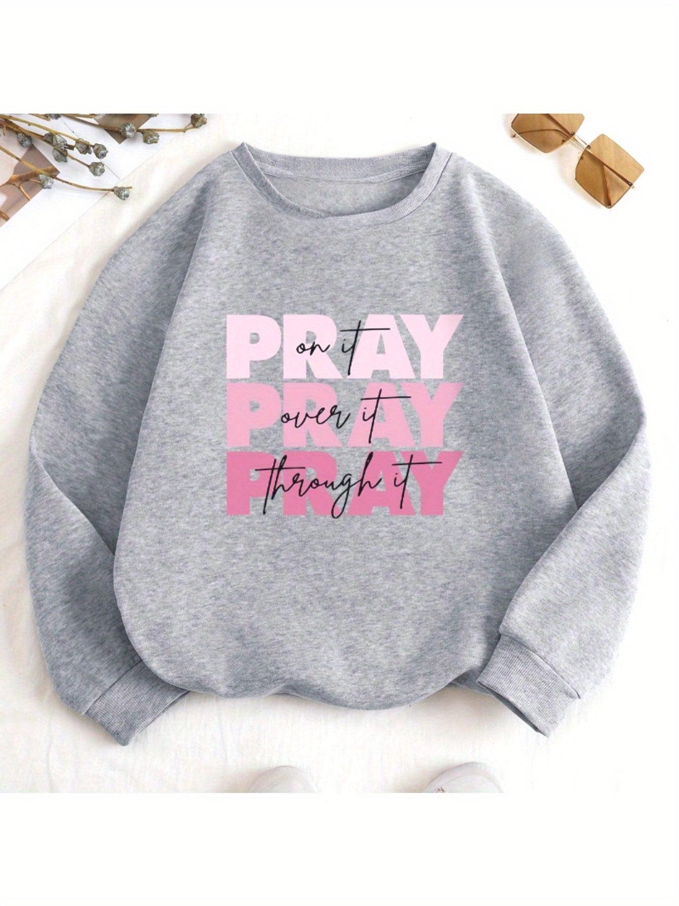 Women's Casual Crew Neck Sweater - 