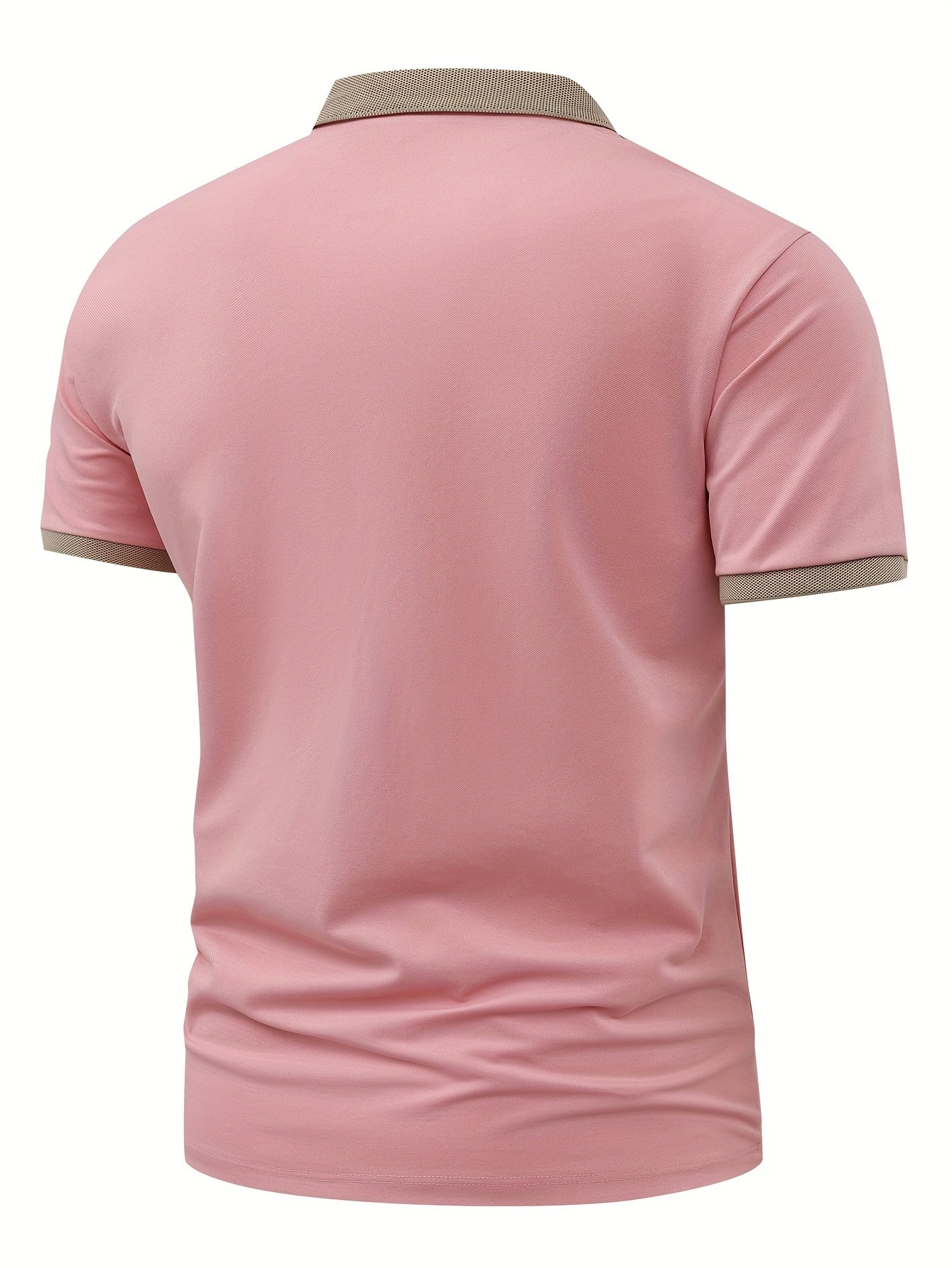 Men's Summer Short Sleeve Shirt - Black with White Geometric Lightning Bolt Design, Breathable Knit Fabric, Button-Up Collar, Sweat Absorbent Casual Sportswear for Business or Leisure, Business Casual Apparel | Geometric Patt