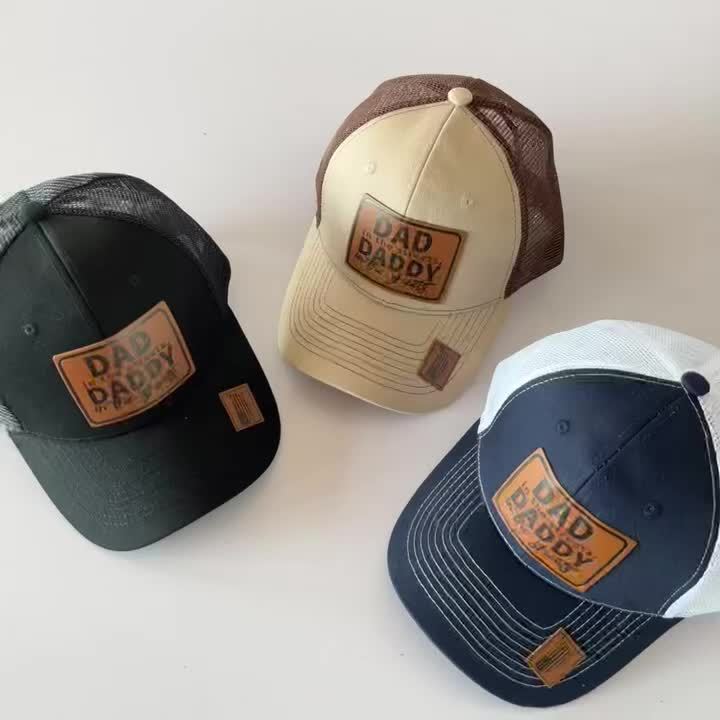 Curved Brim Baseball Cap - Breathable Mesh Trucker Hat with Dad Label, Snapback Closure, Casual Leisure Style for Outdoor Sports and Everyday Wear