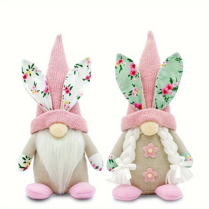 Spring Gnome Decorations, Easter Gnome Decorations, Spring Gnome Plush Swedish Elf, Easter Bunny Decorations, Stylish Crafts Holiday Decorations for Various Room Types, Central Decorative Ornament