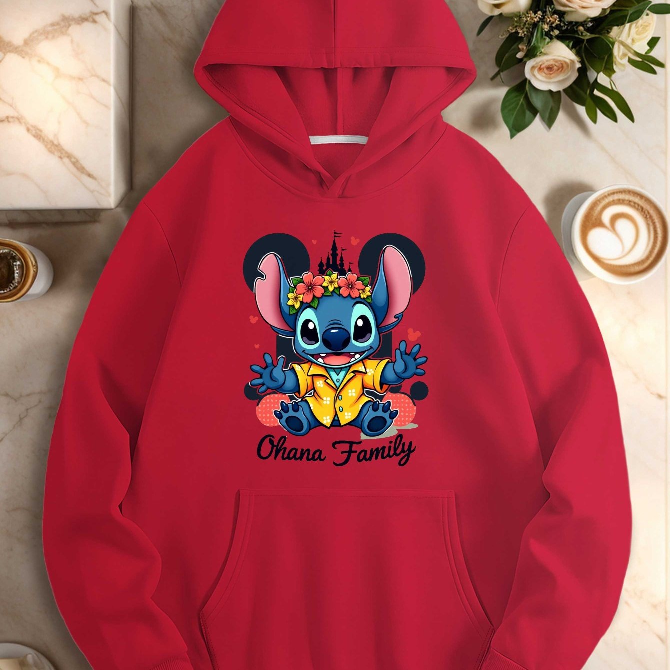 Teediy Castle Stitch Tropical Vintage Disney Design Teediy Women'S Hoodies
