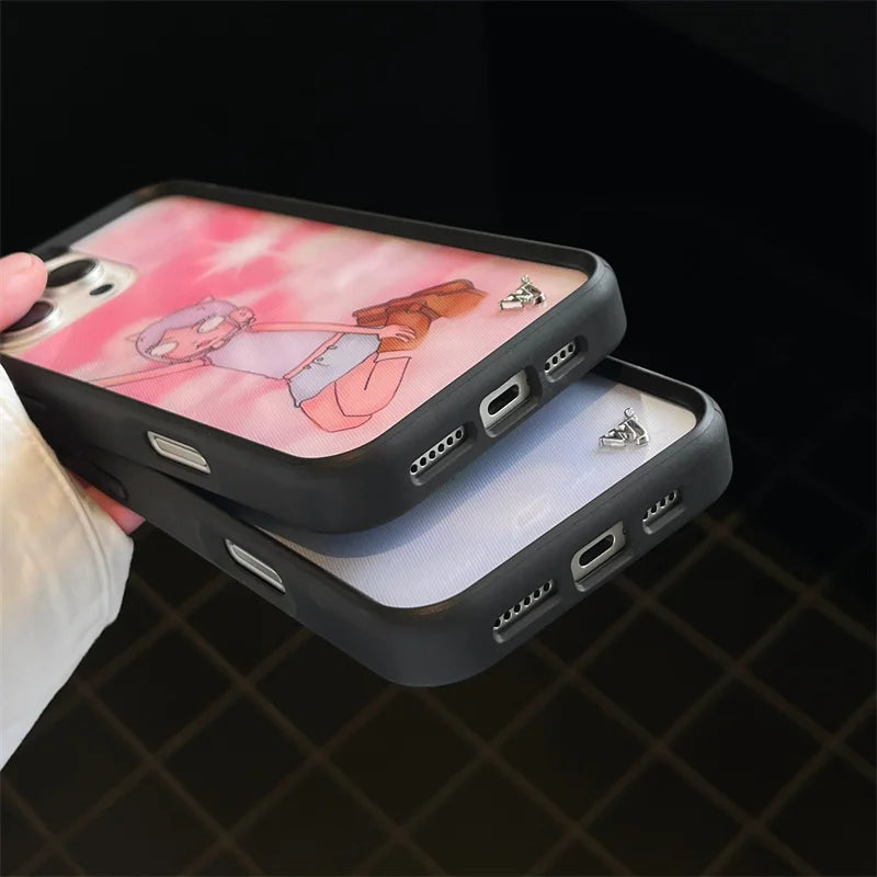 Fashion New Wildflower fawn 3D Cartoon Phone Case for iPhone 16 15 14 Plus 16 15 14 13 12 Pro Max WF Girl Angel Cover Funda 2025