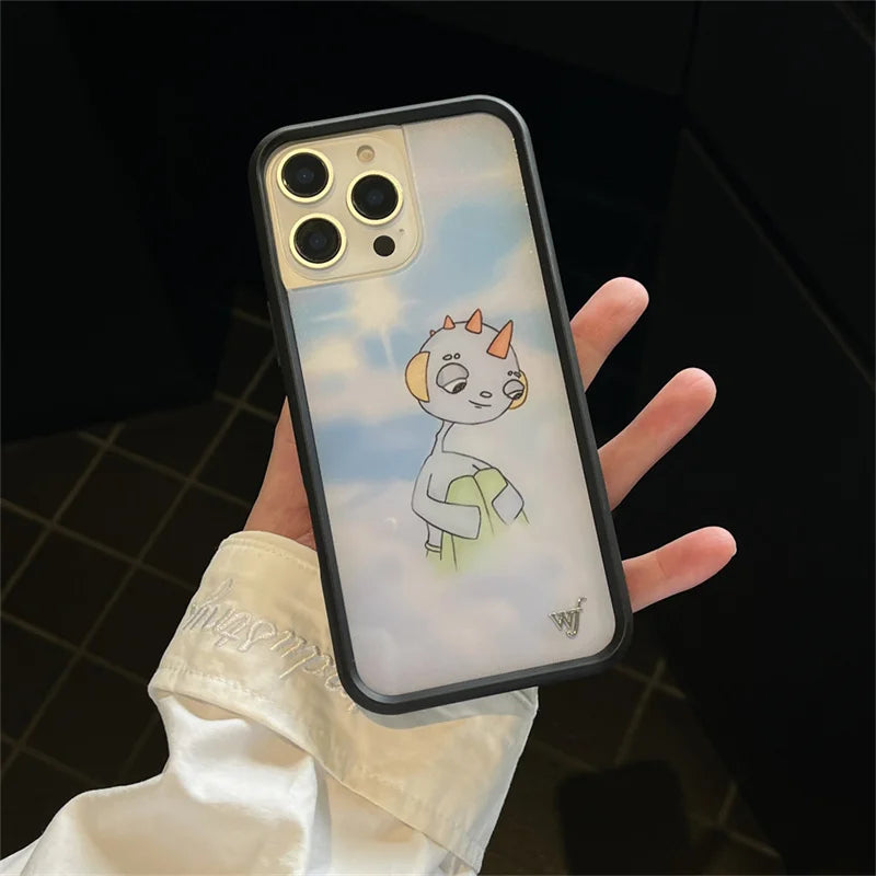 Fashion New Wildflower fawn 3D Cartoon Phone Case for iPhone 16 15 14 Plus 16 15 14 13 12 Pro Max WF Girl Angel Cover Funda 2025