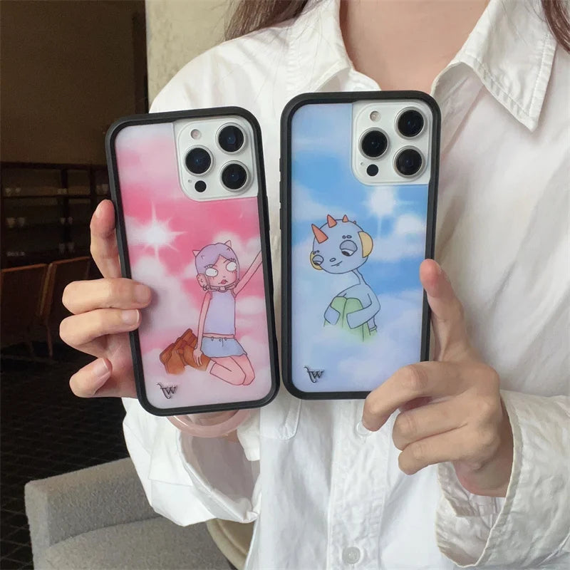 Fashion New Wildflower fawn 3D Cartoon Phone Case for iPhone 16 15 14 Plus 16 15 14 13 12 Pro Max WF Girl Angel Cover Funda 2025