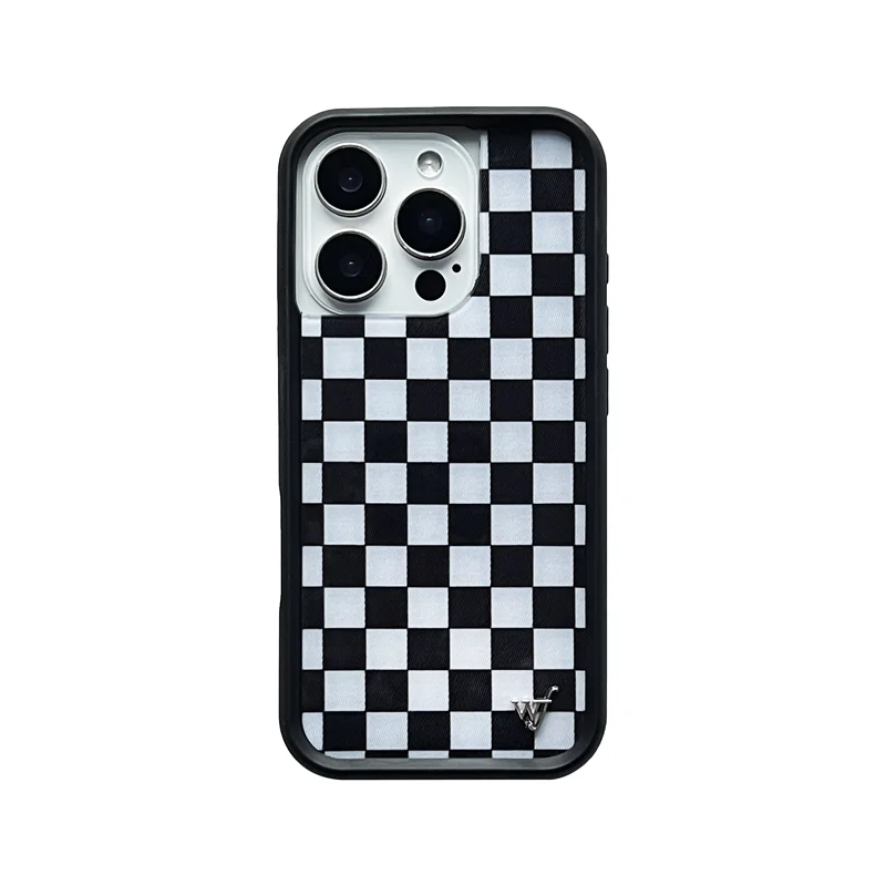 Wildflower 3D Leopard print Polka Dot phone case iPhone16 15 14 Plus 12 13pro 14pro 15pro 16pro WF Cute plaid food cartoon cover