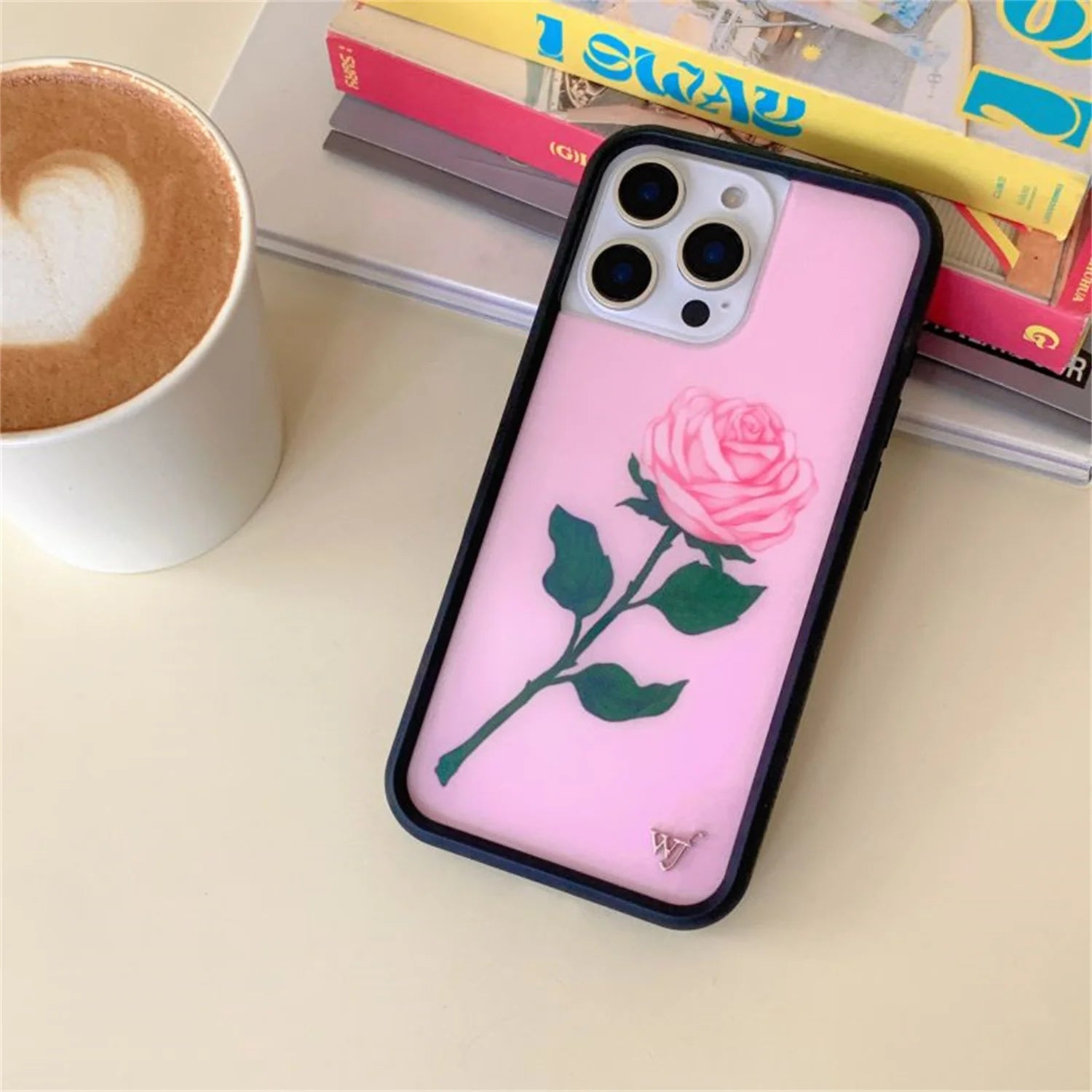 Wildflower new 3D Moonlight Rose phone case iPhone 16 15 14 13 12 Pro Max Plus 16pro 15pro WF Floral fashion cute cartoon cover