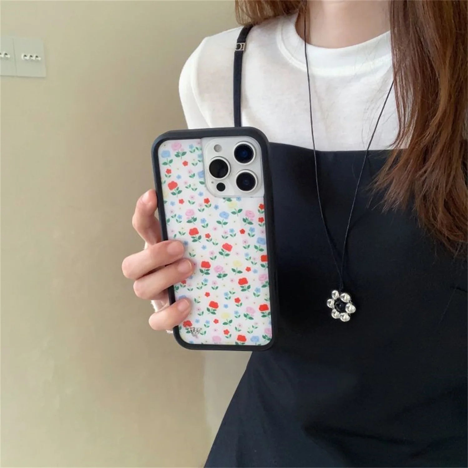 Wildflower new 3D Moonlight Rose phone case iPhone 16 15 14 13 12 Pro Max Plus 16pro 15pro WF Floral fashion cute cartoon cover