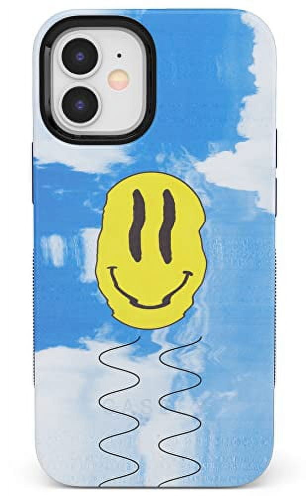 Casely iPhone Case | On Cloud Nine | Glitch Smiley Face | Compatible with MagSafe | Bold Protective Design