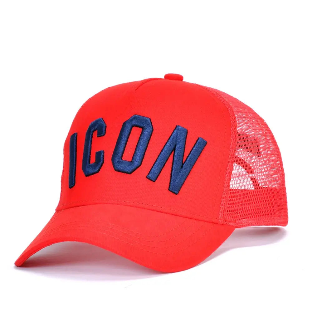DSQICOND2 DSQ Mesh Summer Baseball Cap for Men Women Embroidery ICON Letters Dad Hat Hip Hop Trucker Cap Hombre Gorras Casquette