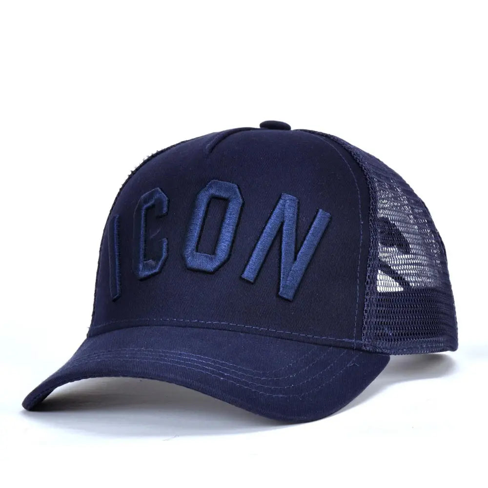 DSQICOND2 DSQ Mesh Summer Baseball Cap for Men Women Embroidery ICON Letters Dad Hat Hip Hop Trucker Cap Hombre Gorras Casquette