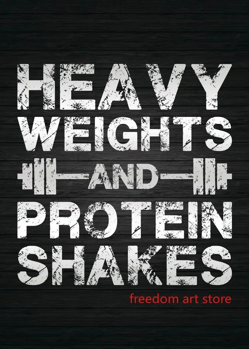 Gym Motivation Muscle Man Bodybuilding Fitness Strength Barbell Art Poster Canvas Painting Wall Print Picture for Home Gym Decor