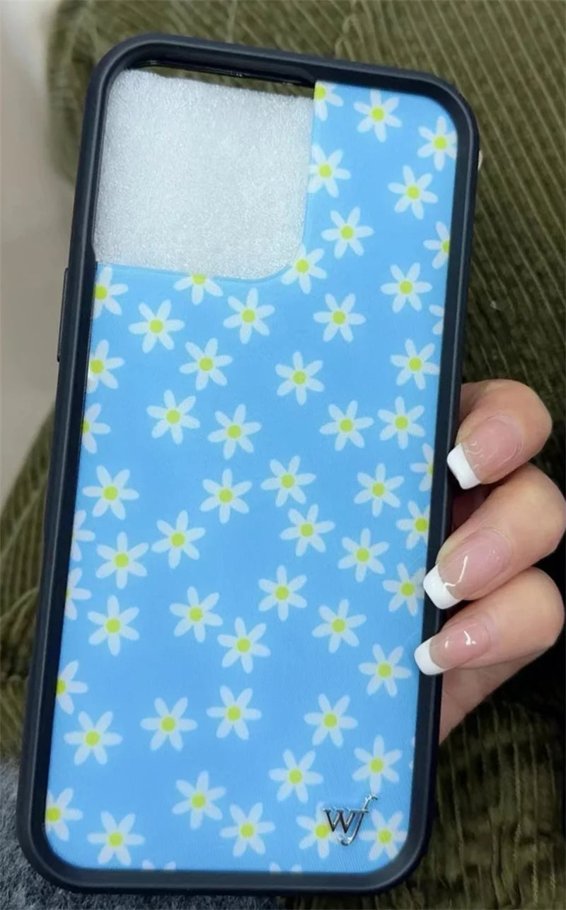 Wildflower I Love Myself Ashley L Love Me Phone Case For iPhone 12 13 14 15 16 Pro Max WF Cute Cartoon Butterfly Daisy Cover