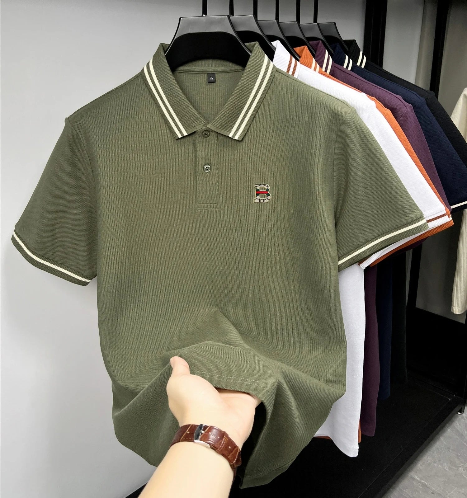100% pure cotton summer mens custom relief design short sleeve new fashion hot selling polo shirt breathable comfort T-shirt top