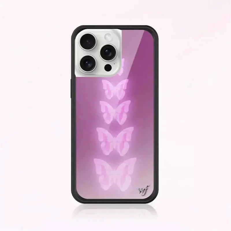 Wildflower I Love Myself Ashley L Love Me Phone Case For iPhone 12 13 14 15 16 Pro Max WF Cute Cartoon Butterfly Daisy Cover