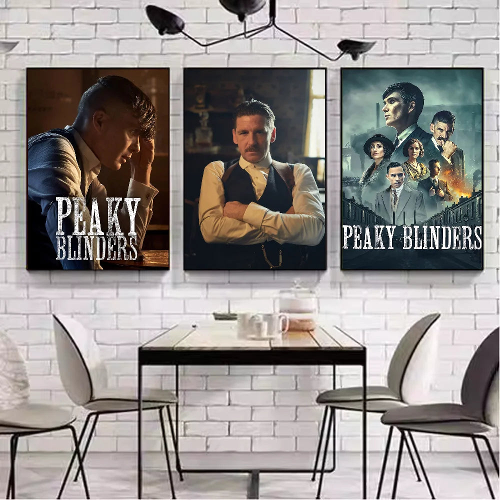 Movie P-Peaky B-Blinders Classic Anime Poster Waterproof Paper Sticker Coffee House Bar Room Wall Decor