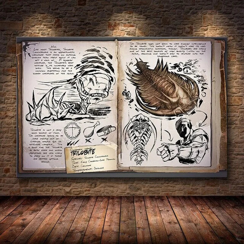 Modular Canvas Ark Survival Evolved Pictures Painting Survival Game Home Decor Print Dinosaur Poster Living Room Modern Wall Art