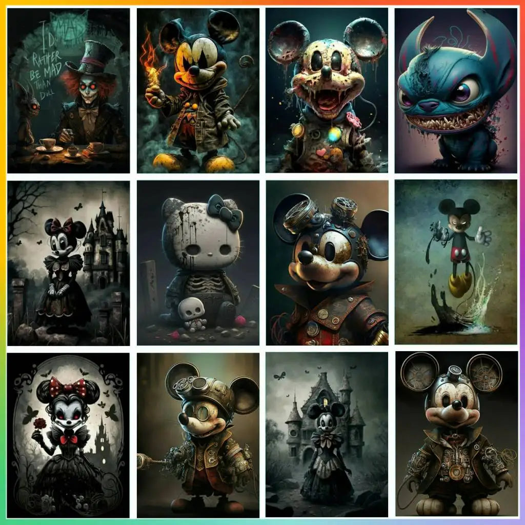 Gothic Disney Mickey Mouse Full Sale Element Drawing Offers 5d Art Stitch Mosaic Diamond Painting Wall Bathroom House Decoration