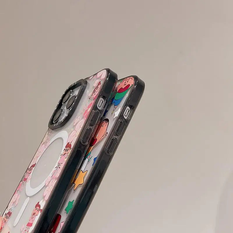 Cute Classic Anime Suitable for Apple iPhone 15 ProMax Magnetic Phone Case 13 Trendy Brand Wireless Charging 14pro