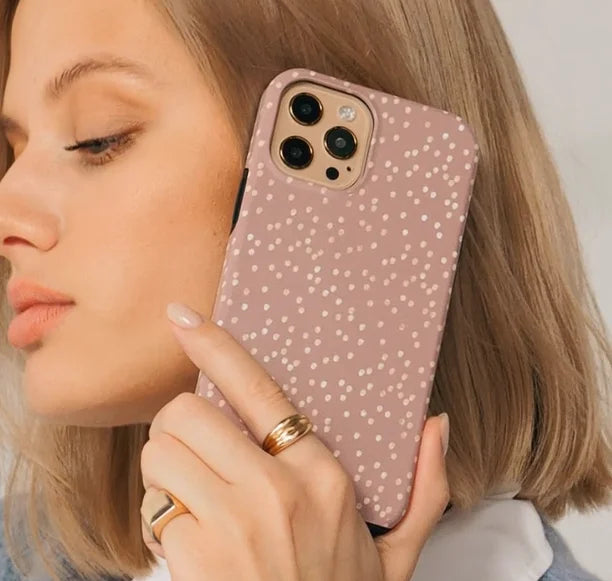 Pink Highlights INS BURGA Phone Case for iPhone 16 15 14 13 12 11 X XS XR XSMAX 7 8 Pro Max Plus Luxury Double-layer Back Cover