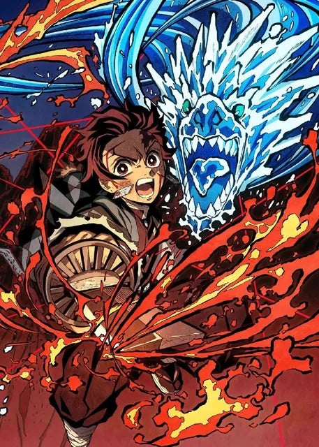 Anime Demon Slayer Classic Canvas Painting Anime Character Posters HD Wall Art Picture Modern Home Children's Room Decoration
