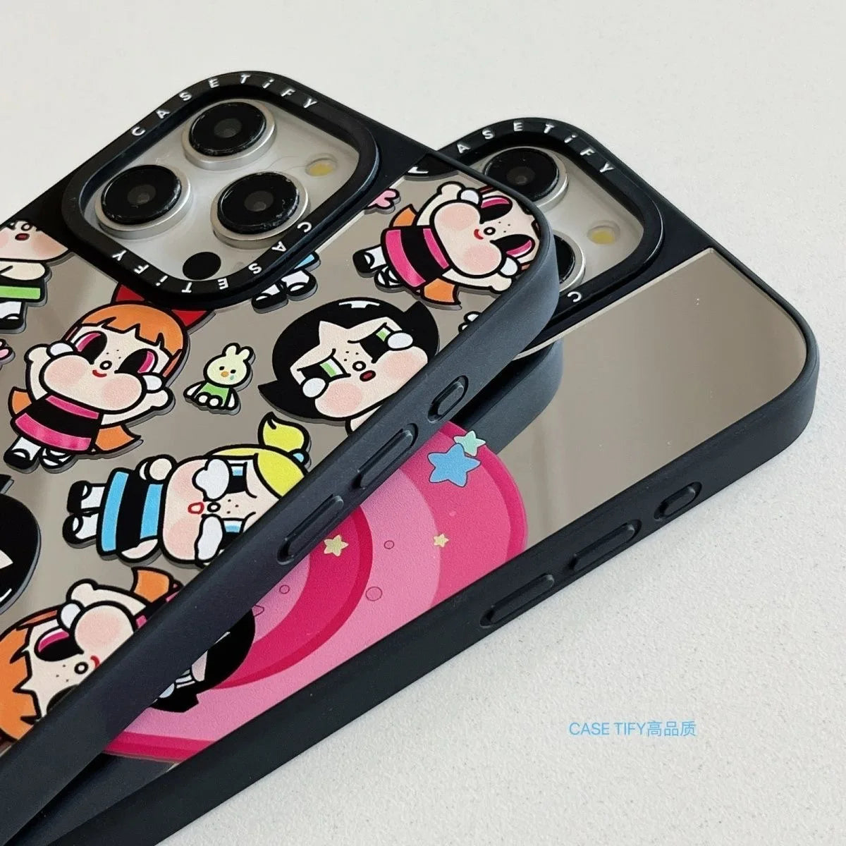 for Casetifi collaboration Bubble Mart Flying Apsara Little Police Officer Apple 15 Promax phone case 141312 mirror