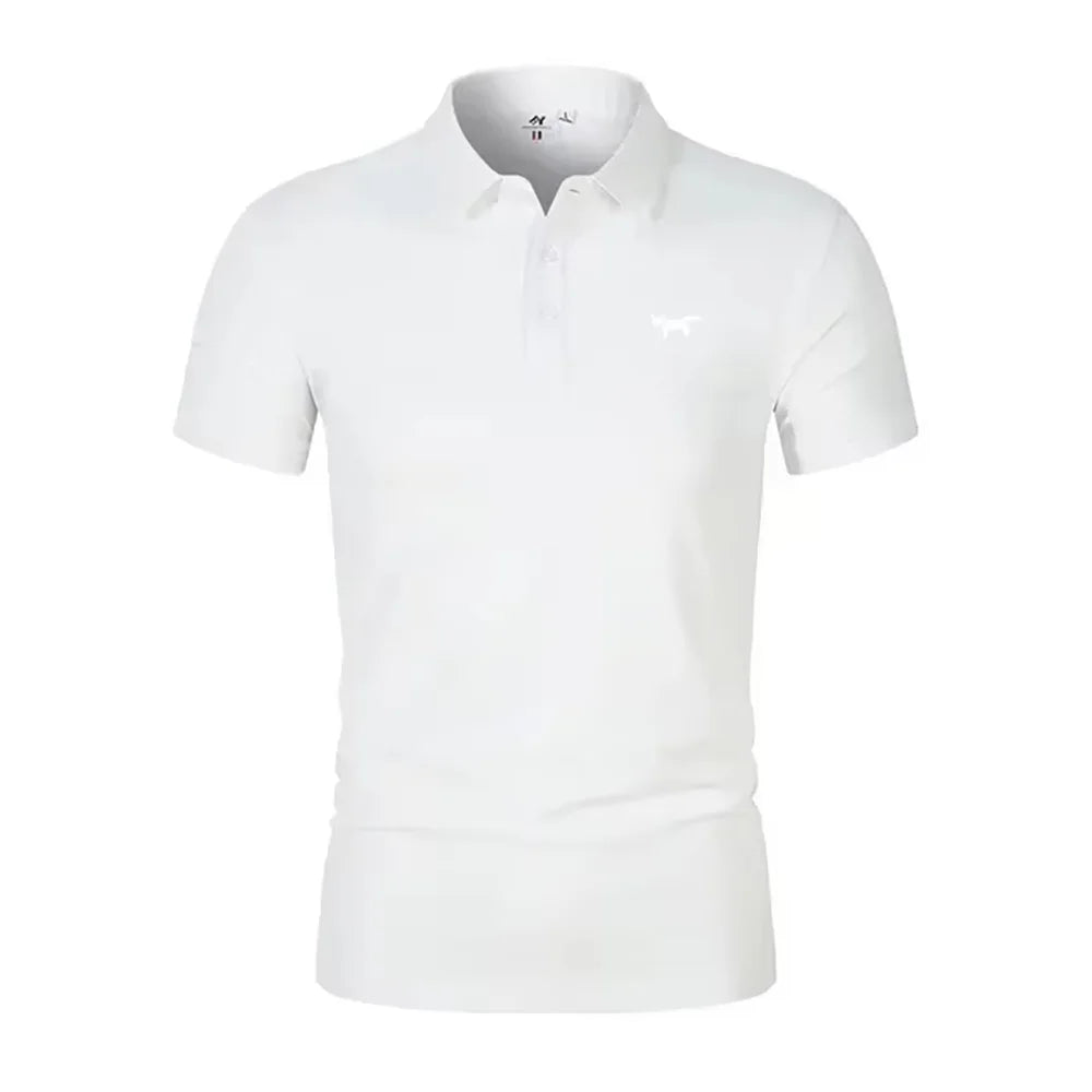2025 Summer Men's Polo Shirt Short Sleeve T-shirt Sports Comfortable Casual Fashion Men and Women Versatile Breathable Shirt