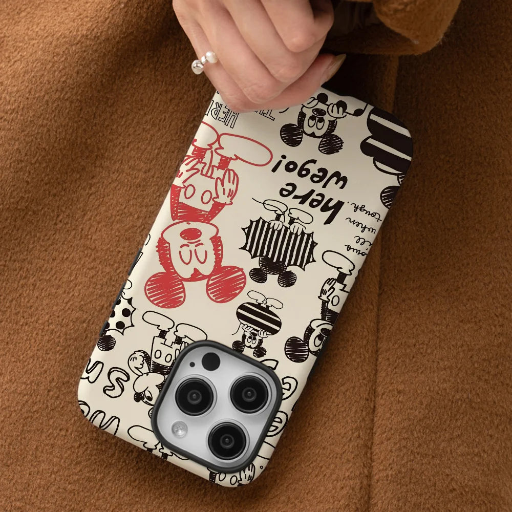 Yo Amo Los Pandas Phone Case Phone Case Film shell For iPhone 16 15 14 13 12 11 Pro Max Plus