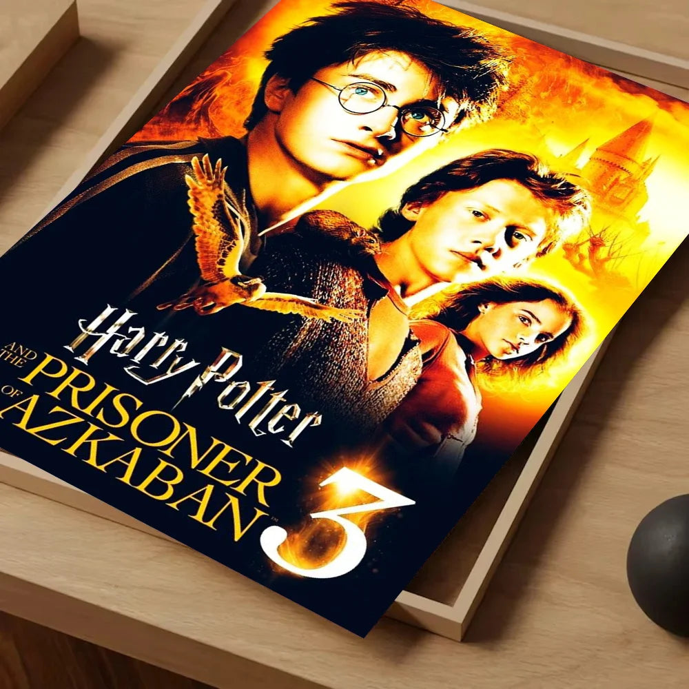 1pc Harry P-Potter Poster Self-adhesive Art Waterproof Paper Sticker Coffee House Bar Room Wall Decor
