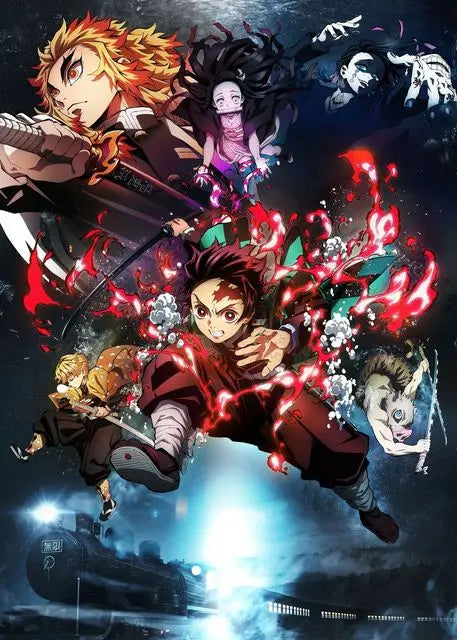 Anime Demon Slayer Classic Canvas Painting Anime Character Posters HD Wall Art Picture Modern Home Children's Room Decoration