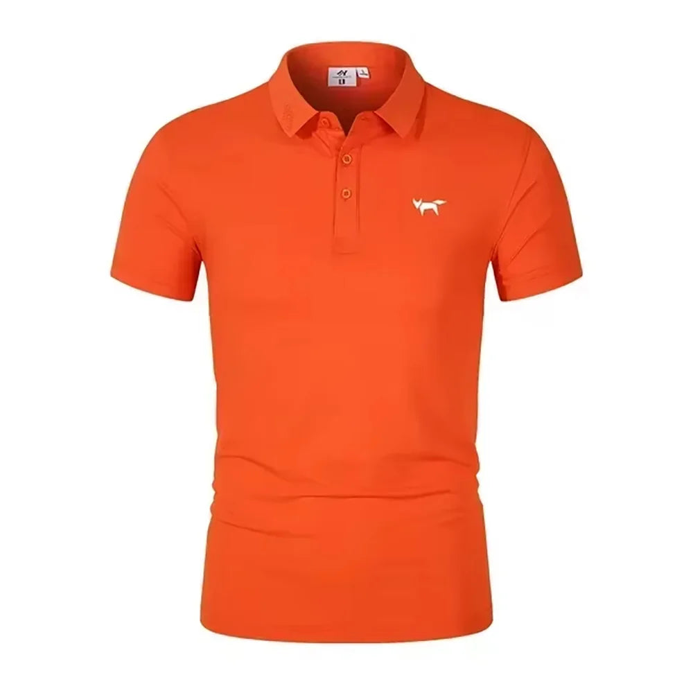 2025 Summer Men's Polo Shirt Short Sleeve T-shirt Sports Comfortable Casual Fashion Men and Women Versatile Breathable Shirt