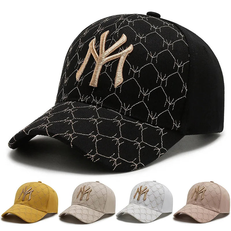 Fashion New MY Embroidered Baseball Cap Men Women Outdoor Sport Visor Sun Hat Adjustable Breathable Snapback Hip Hop Hats Gorras