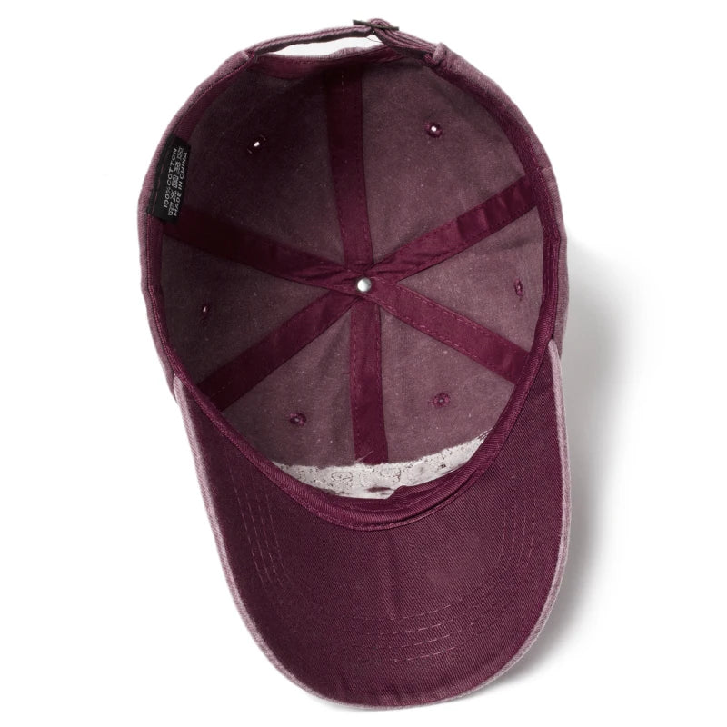 CNTANG Washing Retro Style Baseball Cap For Men Casual Cotton Letter Embroidery Women's Cap Summer Outdoor Sports Sun Visor Hat