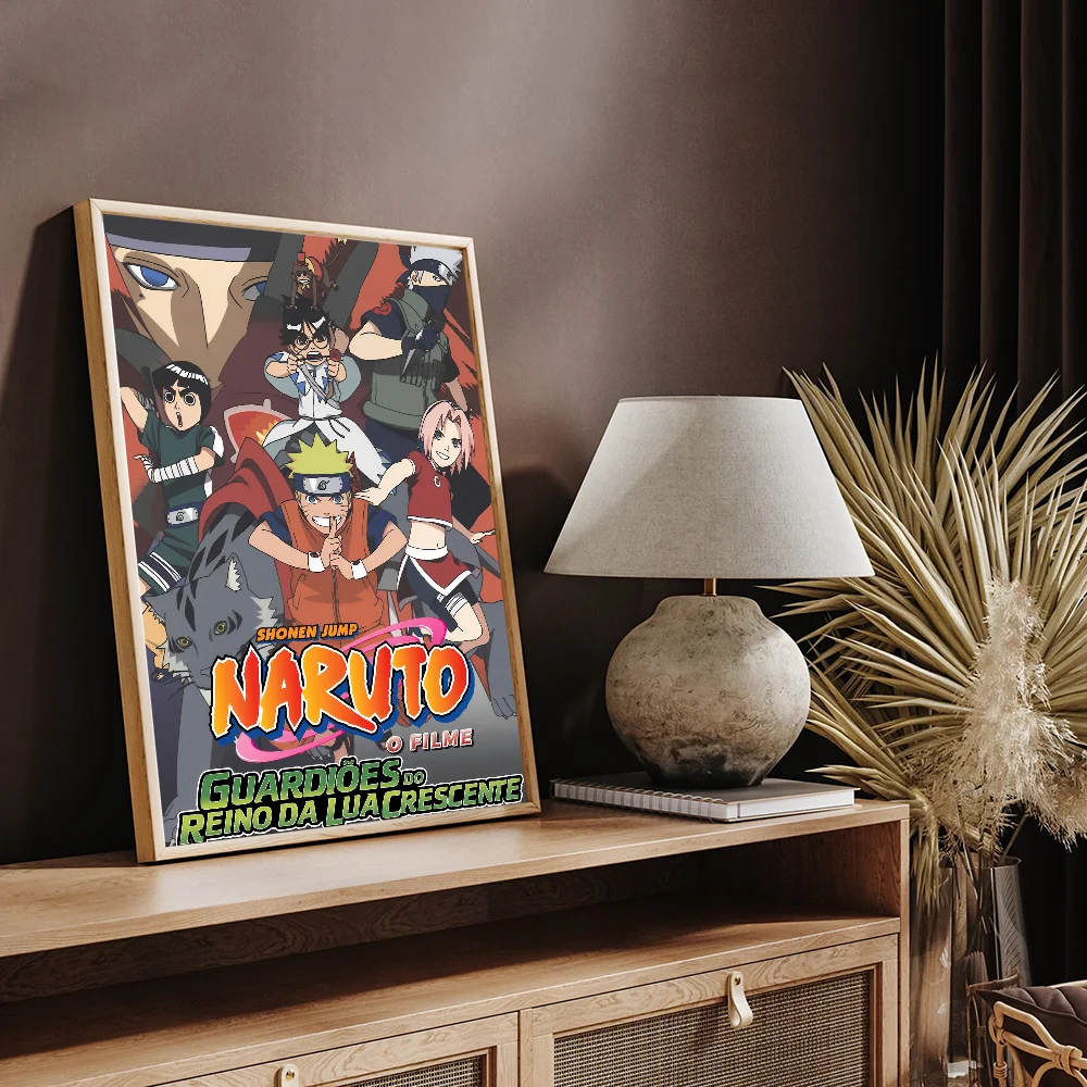 Anime Naruto Self-adhesive Art Poster Whitepaper Sticker DIY Room Bar Cafe Wall Decor