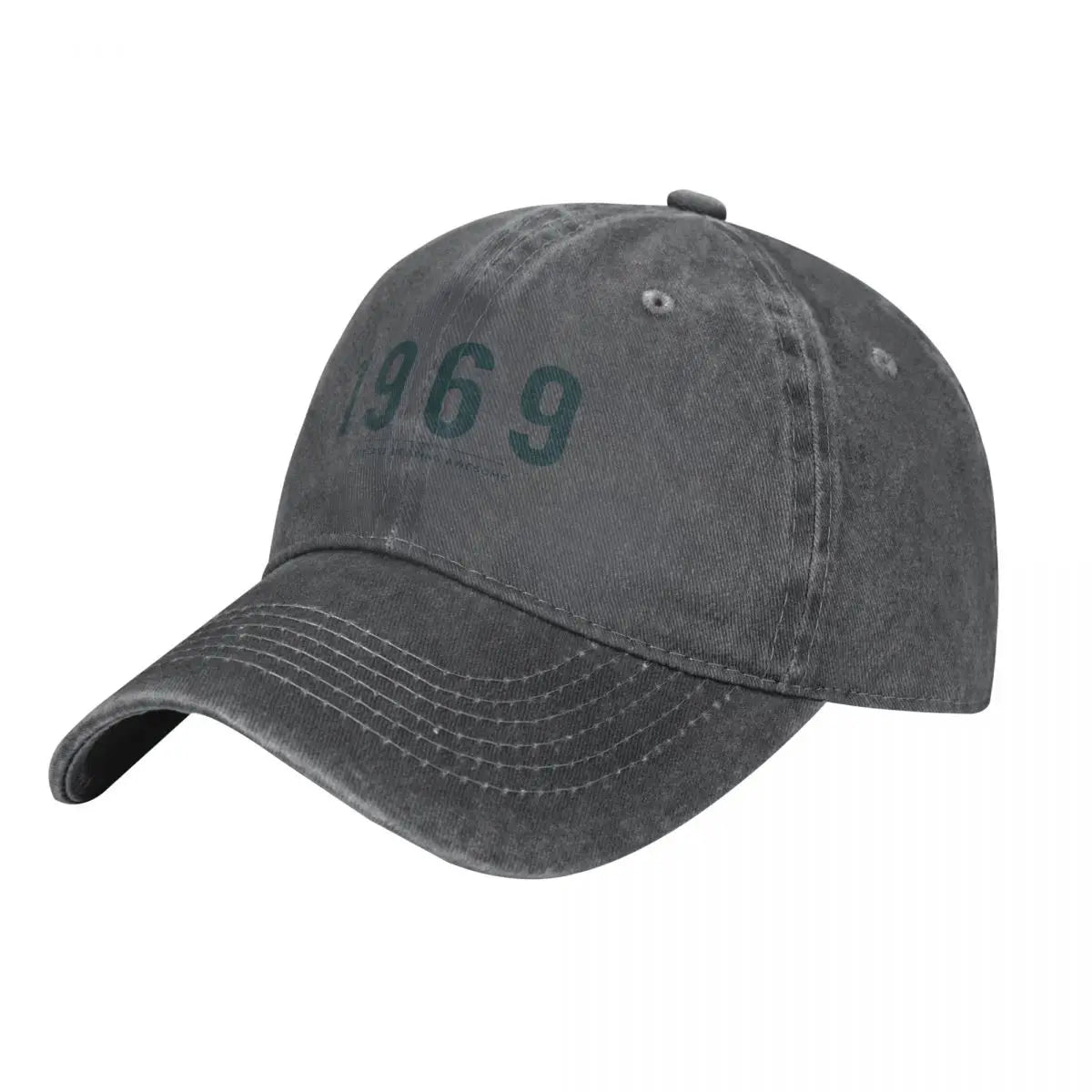 50th Birthday Gift 1969 Retro Unisex Baseball Cap Distressed Denim Washed Cap Hat Vintage Outdoor Summer Adjustable Snapback Hat