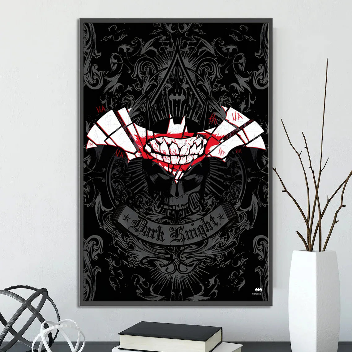 DC Superman Logo Self-adhesive Poster Movie Wallpaper Figures Home Decoration Painting Wall Art Batman Room Decor Kids Gift