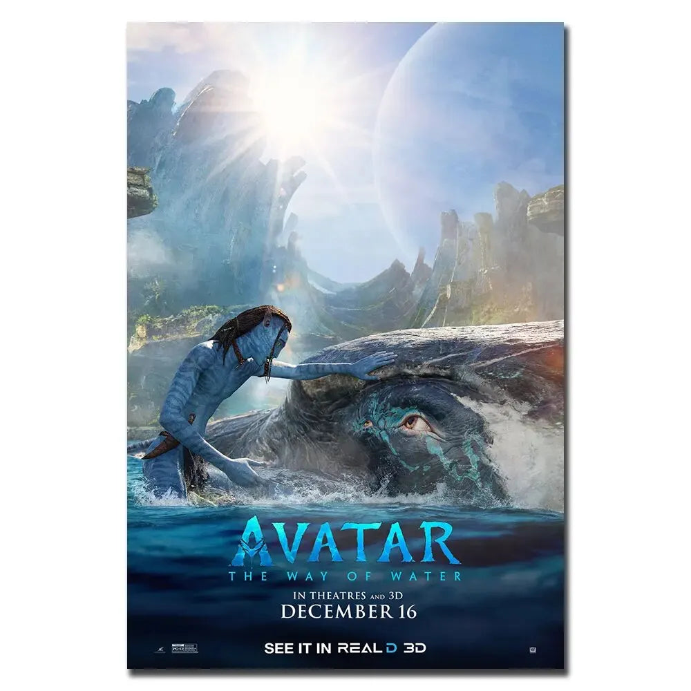 Avatar 2 Movie The Way of Water 2022 Film Canvas Paintings, Posters and Prints Picture, Unique Wall Decoration for Living Room