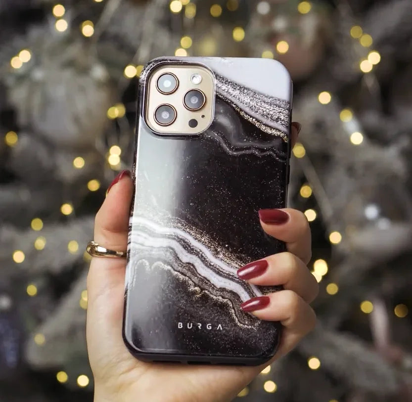 Sparkling Beach BURGA Phone Case for iPhone 16 15 14 13 12 11 X XS XR XSMAX 7 8 Pro Max Plus Luxury Double-layer Back Cover