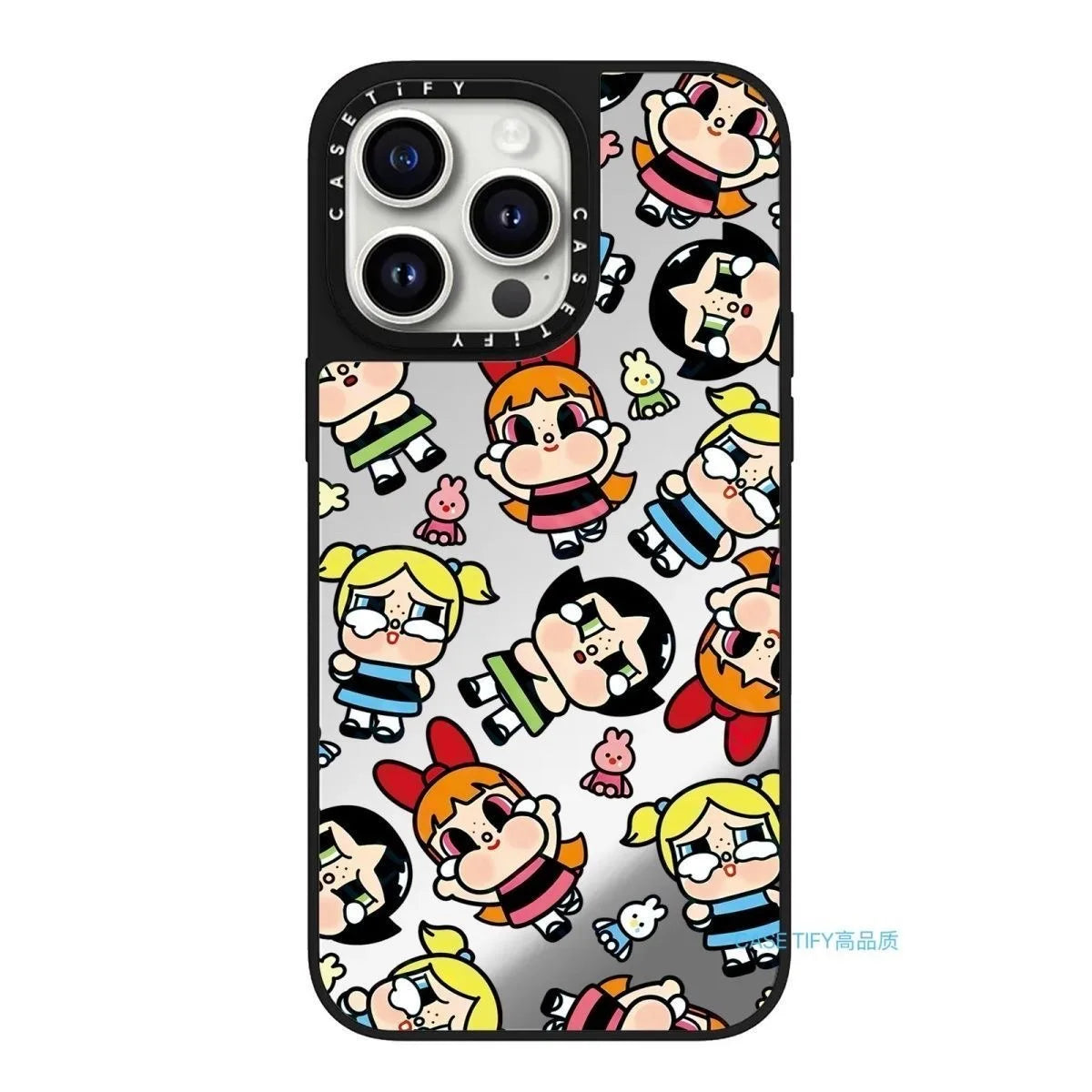 for Casetifi collaboration Bubble Mart Flying Apsara Little Police Officer Apple 15 Promax phone case 141312 mirror